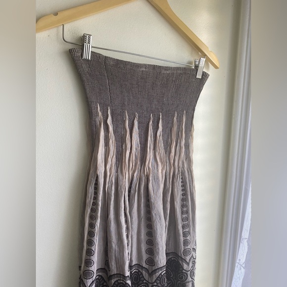 Lapis Anthropologie Boho Smocked Dress or Skirt One Size Bohemian Strapless - Picture 3 of 7